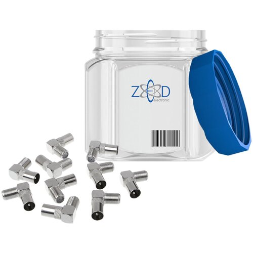 Zed Electronic Konektor F-ženski na RF mu&amp;scaron;ki, kutni, 40 kom &amp;ndash; FPM/40 ANGLE Slike