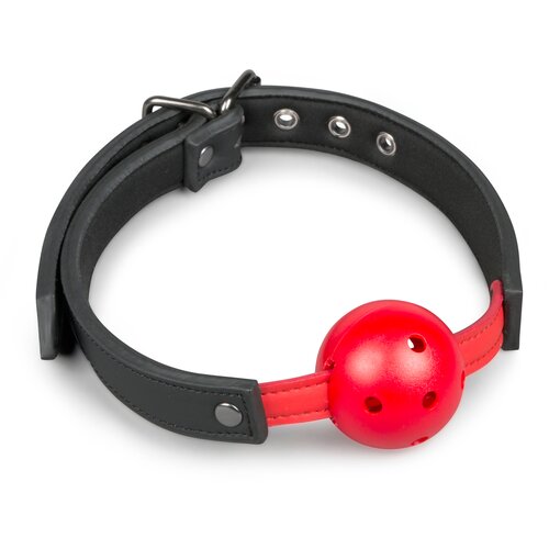 EasyToys - Fetish Collection Gag s PVC kroglico, rdeč Cene