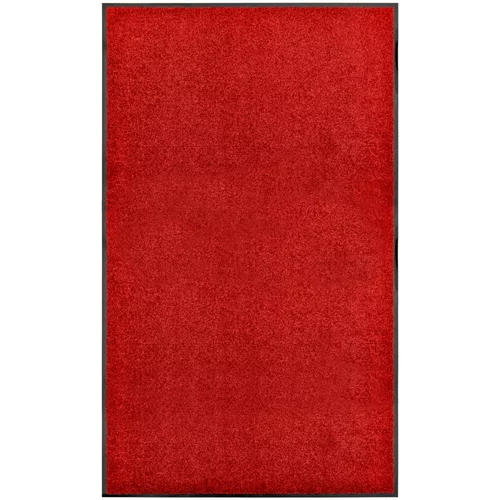 vidaXL Pralni predpražnik rdeč 90x150 cm, (20768517)