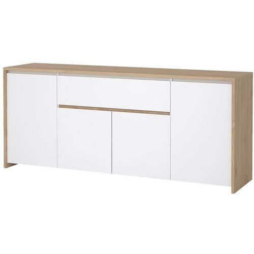 Tvilum Bela/v naravni barvi komoda v hrastovem dekorju 197x84x48 cm Next &amp;ndash; Slike