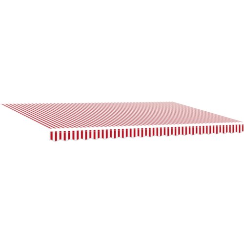  Automatska uvlačiva tenda s LED crveno-bijelim prugama 500x350 cm Slike