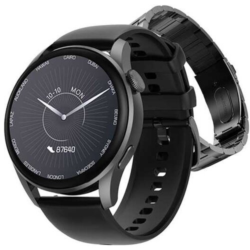 Dexxer inox LCD pametna ura touch 2 pasova BT 5.0 Android in iOS SHOX črna DT3-BLACK Cene
