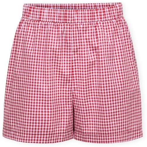Only Maye Check Shorts - Salsa/White Crvena Slike