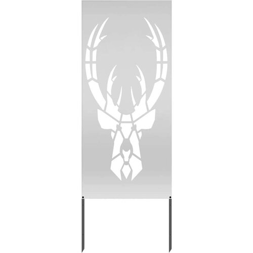 VidaXL Dekorativna ploča za vrt Srebrno 50 x 140 cm Pocinčani čelik Slike