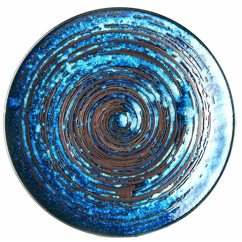 MIJ plavi keramički tanjur Copper Swirl, ø 29 cm