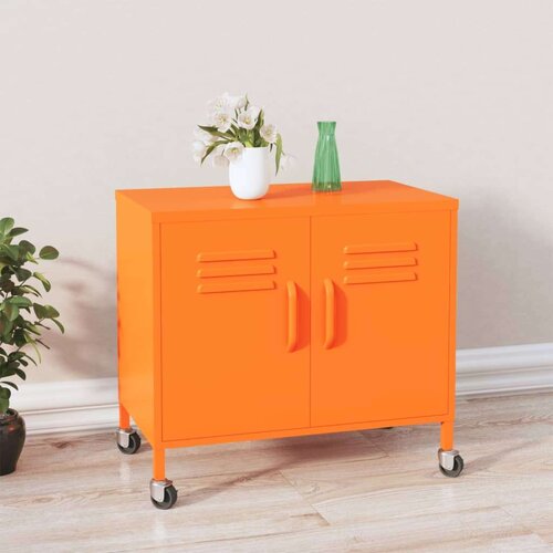 vidaXL Omara za shranjevanje oranžna 60x35x49 cm jeklo Cene