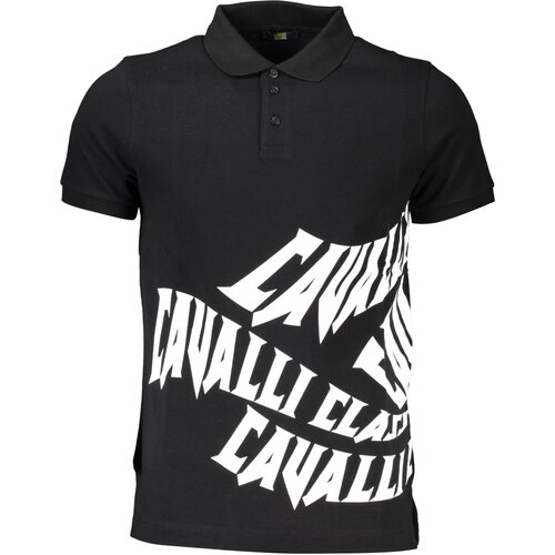 Cavalli Class POLO SHORT SLEEVE MEN BLACK Slike