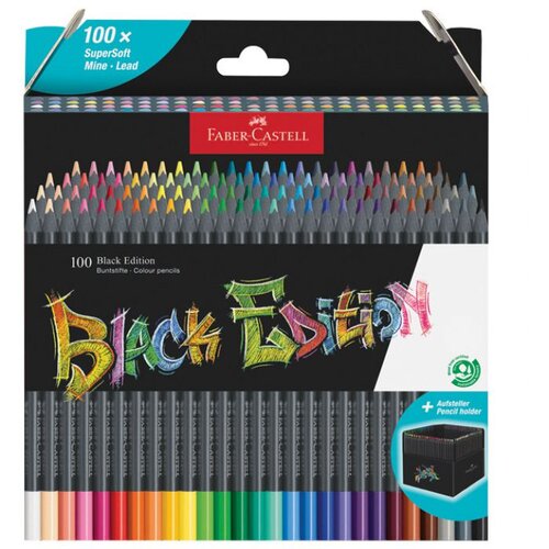  BOJE DRVENE 100BOJA TROKUTASTE BLACK EDITION FABER CASTELL 116411 BLISTER Cene