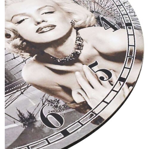 VidaXL Starinski zidni sat sa slikom Marilyn Monroe 30 cm Slike