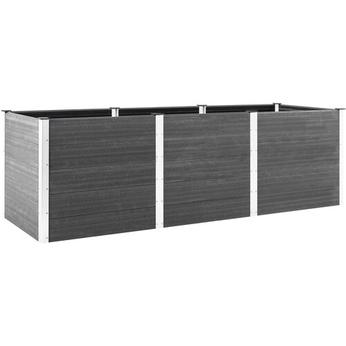 vidaXL visoka greda siva 300x50x91 cm wpc Cene