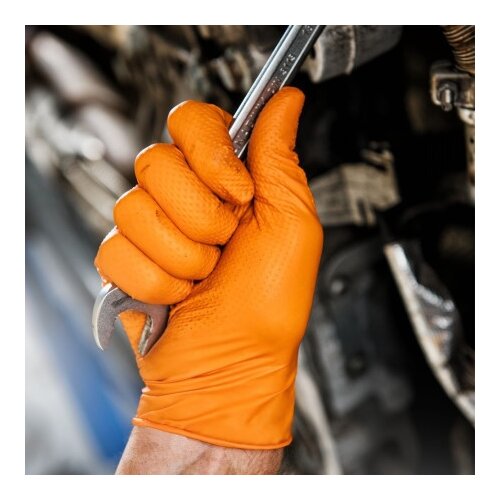 MERCATOR medical jednokratne rukavice gogrip pro narandžaste bez pudera veličina l ( rp3006100l ) Slike