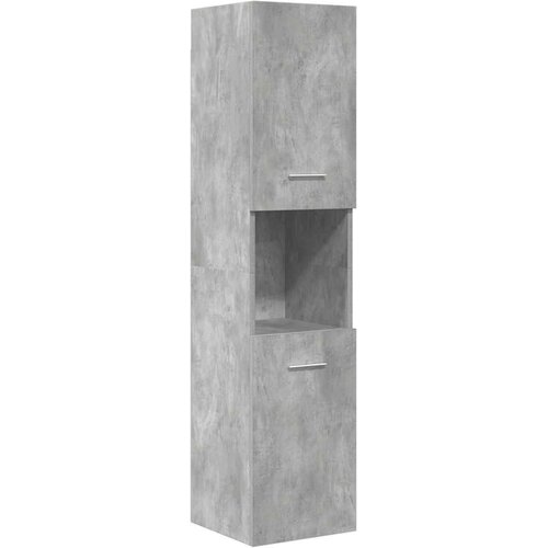  4-dijelni set kupaonskog namje&amp;scaron;taja siva boja betona drveni 41 x 38.5 x 46 cm Slike
