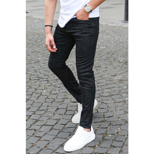 Madmext Skinny Fit Men's Black Jeans 6820 Cene