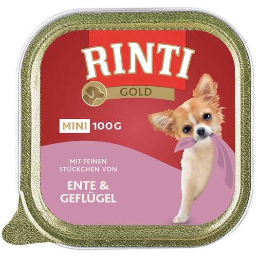 Rinti Ekonomično pakiranje Gold Mini 24 x 100 g - Patka i perad Slike