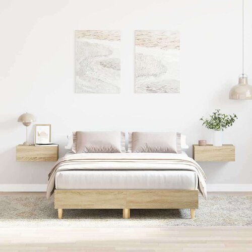 VidaXL Okvir kreveta bez madraca sonoma hrast 120x200 cm Slike