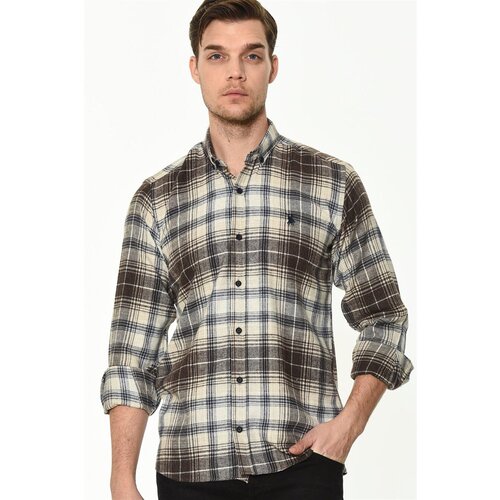 Dewberry G702 MEN&amp;#039;S SHIRT-COFFEE Slike