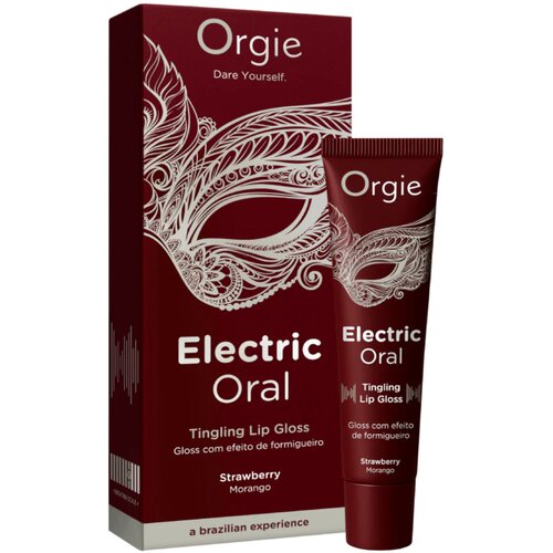 Orgie Electric Oral - &amp;scaron;minka za ustnice z mravljinčastim učinkom - jagoda (10 ml) Slike