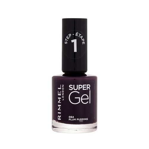 Rimmel London Super Gel STEP1 lak za nokte 12 ml nijansa 064 Plum Pudding Cijene
