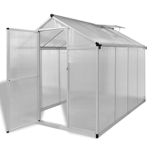 vidaXL Okrepljen aluminijast rastlinjak z okvirjem 4,6 m² Cene
