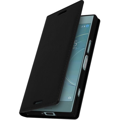 Avizar Folio iz pravega usnja Sony Xperia XZ1 Compact Case, stojalo za video, črno, (20526952) Cene