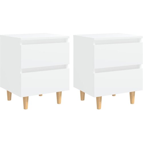 vidaXL noćni ormarići 2 kom bijeli 40 x 35 x 50 cm Cijene