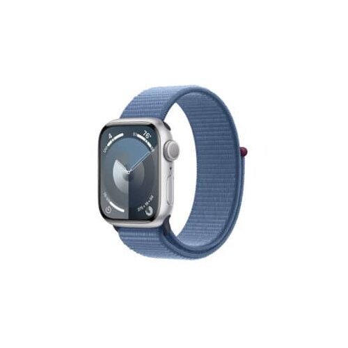 Apple Watch 9 GPS 41mm Silver Winter Blue Sport Loop MR923/MR913LL/A Slike