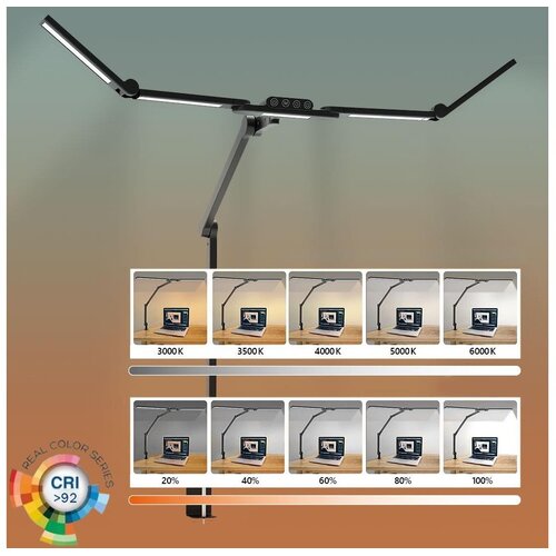  Prigu&scaron;iva fleksibilna LED stona lampa LED/24W/230V 3000-6500K CRI 92 crna Cene