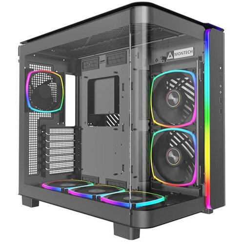 MONTECH KING 95 PRO Midi-Tower, Tempered Glass, ARGB - black Slike