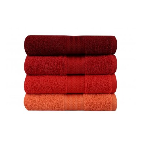 Lessentiel Maison Set peškira Rainbow, 50x90cm, 4 dijela, crveni Cene