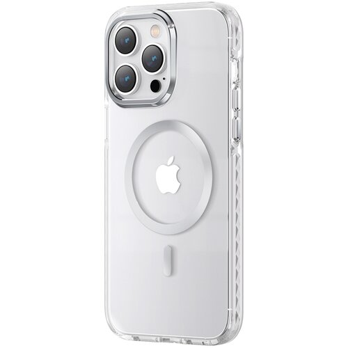 Kingxbar Magnetni ovitek za iPhone 14 Plus MagSafe PQY Ice Crystal Series srebrn, (21522104) Slike