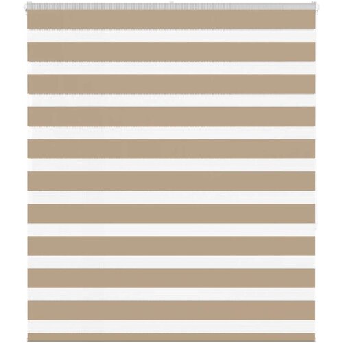 vidaXL Zebra senčilo peščeno rjava 125x150 cm tkanina širina 120,9 cm Cene