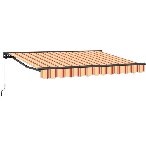  Ručno sklopiva tenda Žuta narančasta i bijela 3 5 x 2 m - Žuta narančasta i bijela (antracitni okvir) 3 5 x 2 m Ručna Cene