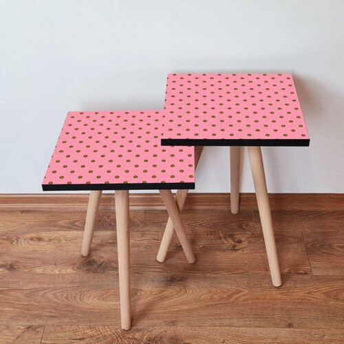 Hanah home set klub stočića 2Shp369, 2 komada, Rozi Cene