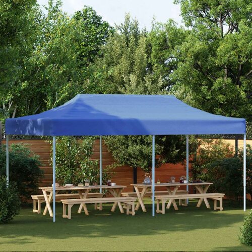 Šator za svadbe - &scaron;ator za zabave Plava 291 x 580 x 315 cm Oxford tkanina - Plava Bez bočnog zida Da Cijene