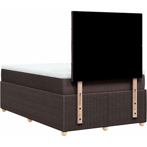  Krevet box spring s madracem tamnosmeđi 120 x 190 cm od tkanine Slike