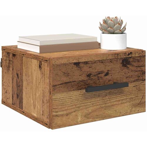 VidaXL Noćni ormar Zidne Staro drvo 35 x 35 x 20 cm Konstruirano drvo Slike