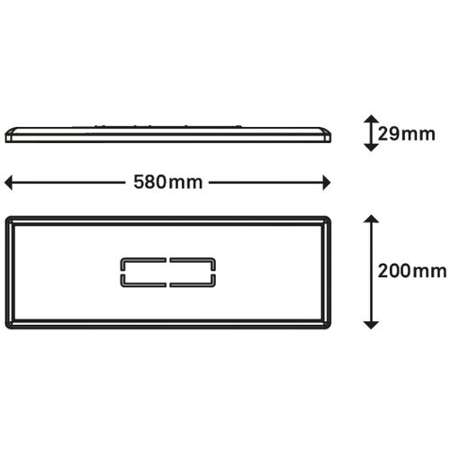 BRILONER 3394-015 - led plafonska svetiljka free LED/22W/230V 58x20 cm Slike