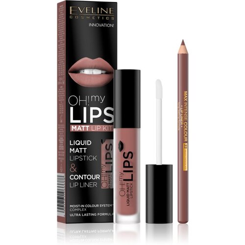 Eveline OH! my LIPS Matt set za ustnice 02 Milky Chocolate Cene