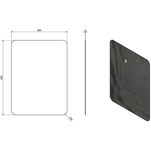 Sapho Ogledalo ISHAPE 60x80 cm Slike