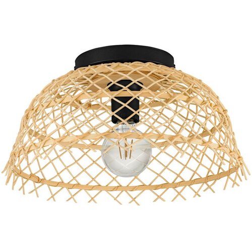 Eglo Plafonjera AUSNBY E27 37 cm ratan/crna 43831 Slike