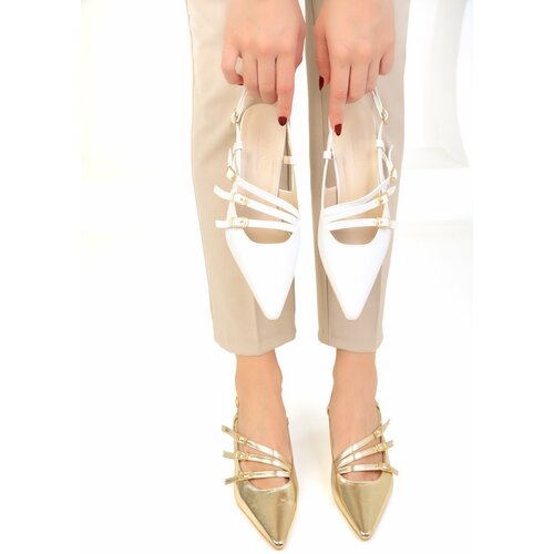 Soho Women's Gold Classic Heeled Shoes 18803 Slike