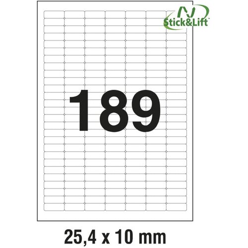 ETIKETE ILK 25,4X10MM ODLJEPLJIVE PK25L ZWECKFORM L4731REV-25 Cijene