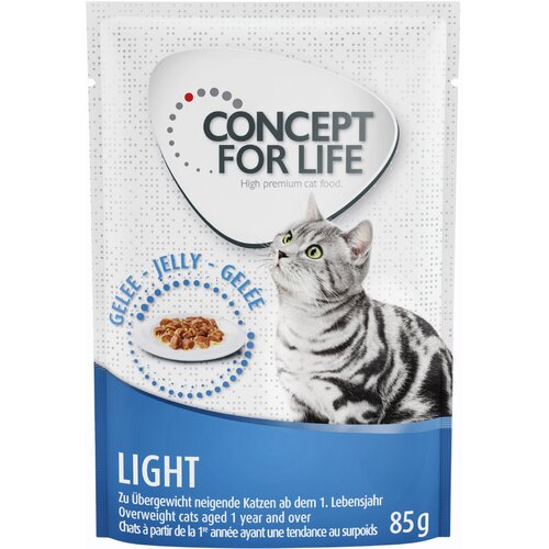 Concept for Life Light Adult - izbolj&scaron;ana receptura! - Kot dopolnilo: 12 x 85 g Light v želeju Cijene