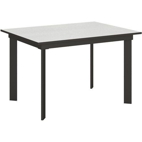 Itamoby &amp;nbsp; Cumar (90x120/180 cm) - bela, barva nog: antracit - raztegljiva jedilna miza, (20842822) Slike