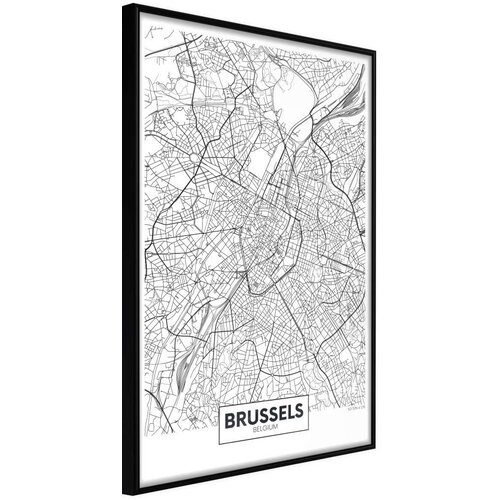  Poster - City map: Brussels 30x45 Cijene