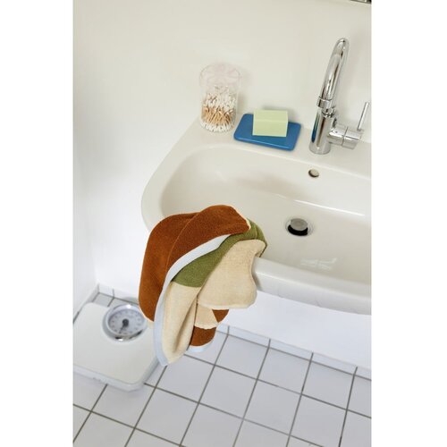 H&amp;uuml;bsch Rjava frotirna bombažna brisača 50x100 cm Block &amp;ndash; Slike