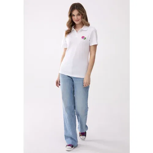 Folkstar Woman's Polo Shirt Embroidery