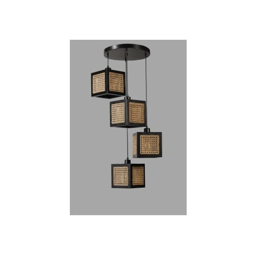 Opviq kumsal 8701-4 rattanblack chandelier Cene