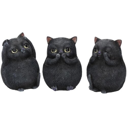 Nemesis Now THREE WISE FAT CATS 8.5CM FIGURICE Cene