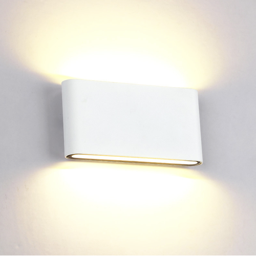 Elmark LED stenska svetilka 2x6W 4000K IP65 bela Cene